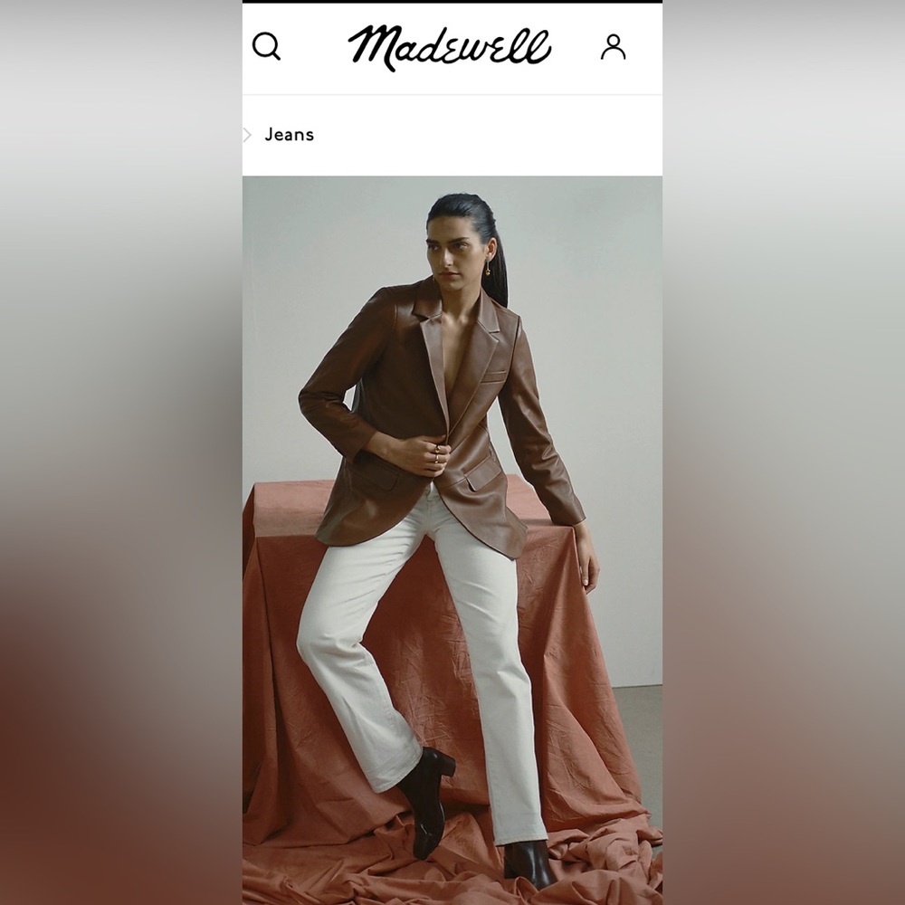 Madewell low slung straight jeans